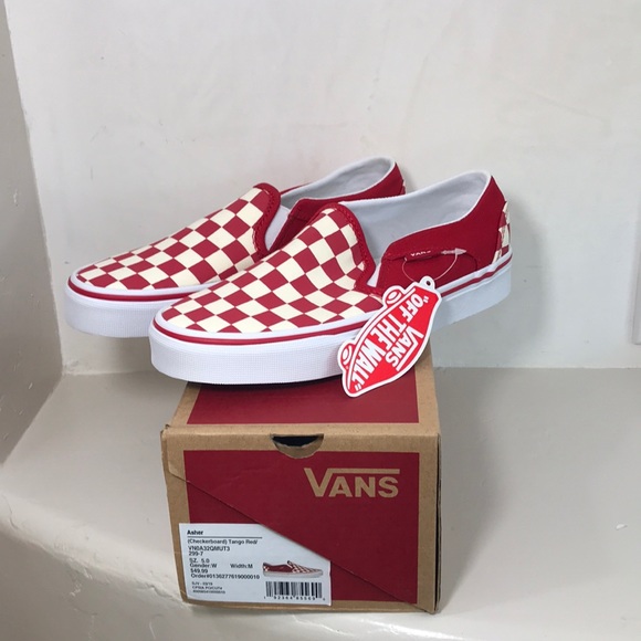 vans tango red checkered
